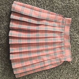 Pink School Girl Pleated Skirt